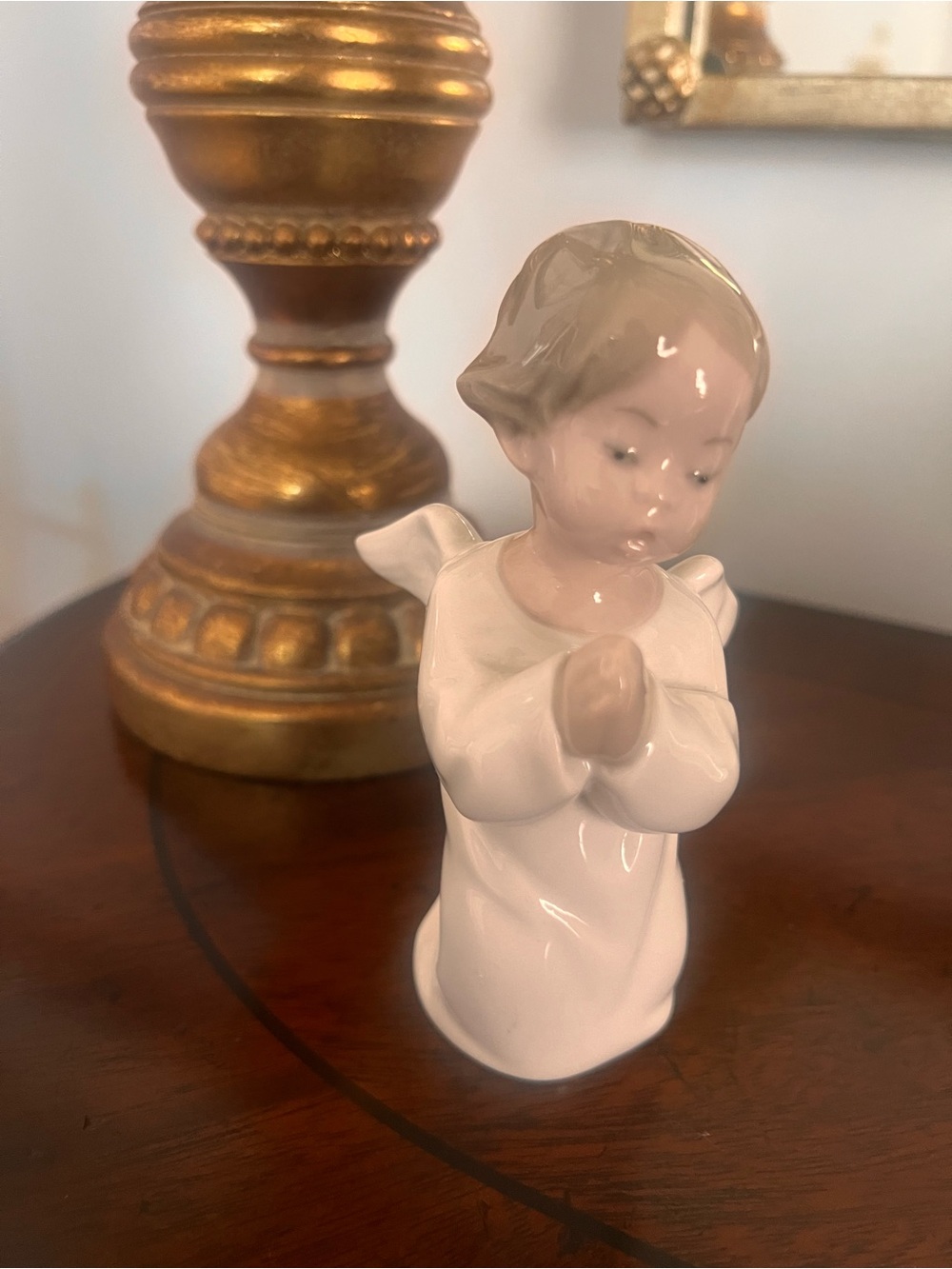 Vintage Lladro Porcelain Angel Figurine Hand made in Spain